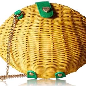 Betsey Johnson Tarty Lemon Wicker Bag